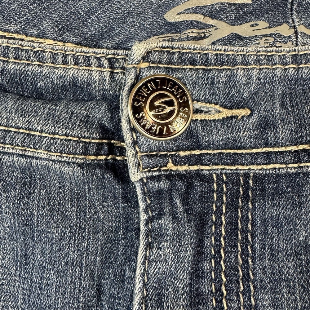 Seven7 Women's Jeans Classic Straight Denim Size 24 Inseam - Picture 6 of 12